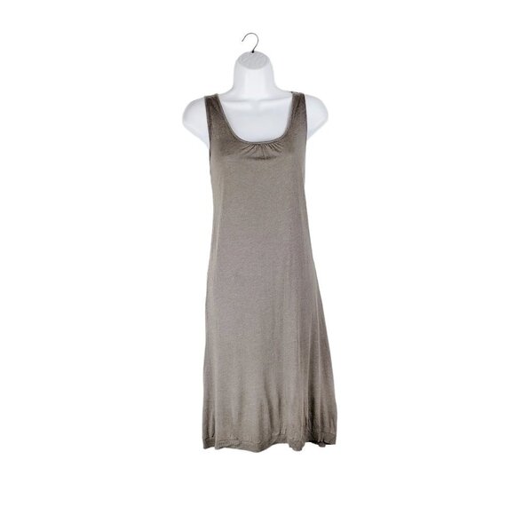 Casch Gro Abrahamsson Dress Neutral Beige Sleeveless Micro Modal Womens Size XL - Picture 1 of 7